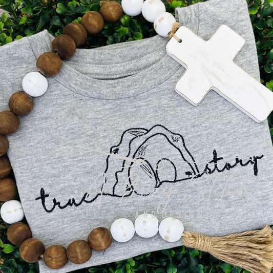 True Story Empty Tomb Satin Stitch Design