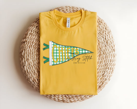 Chiefs Handlettered Pennant Flag