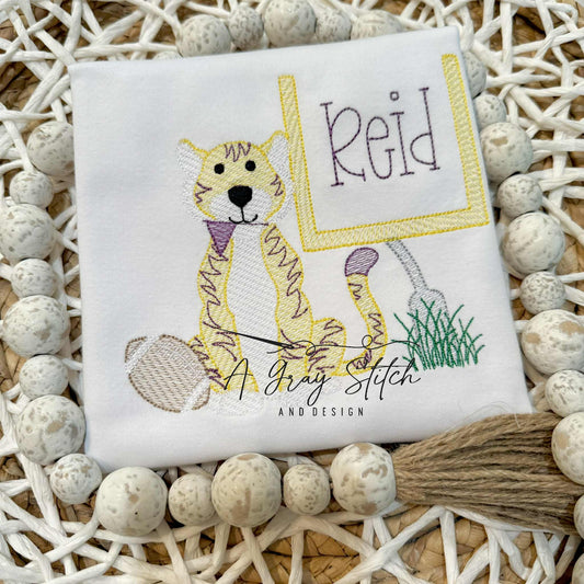 Sketch Game Day Tiger Boy