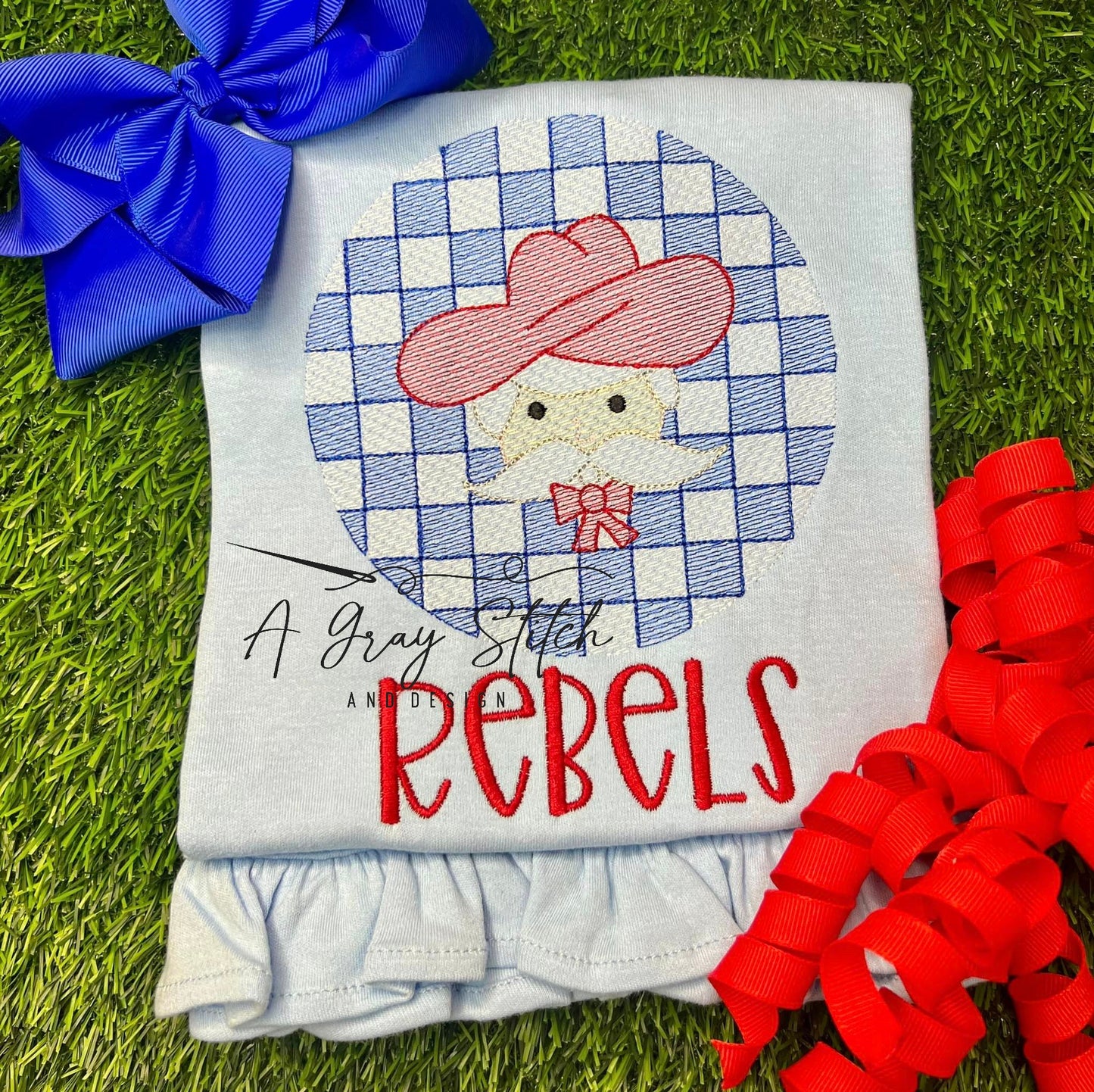 Check Background Colonial Man Mascot Sketch Fill Quick Stitch Machine Embroidery Design