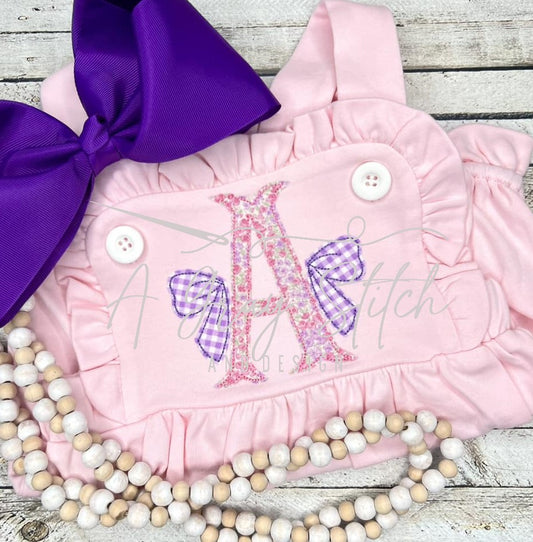 Eloise Jumbo Bean Stitch Applique Font Machine Embroidery Font BX included