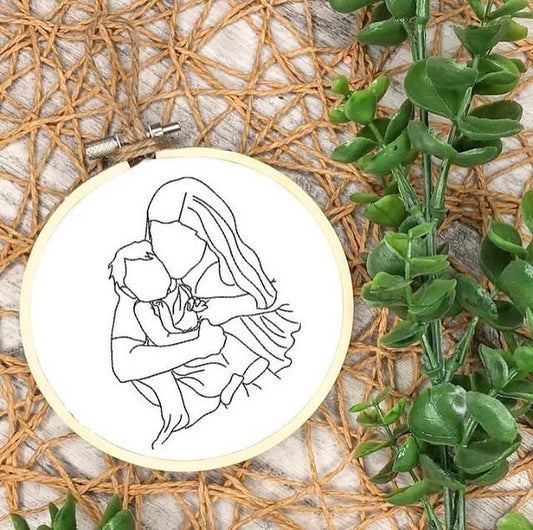 Custom Line Portrait Digitizing