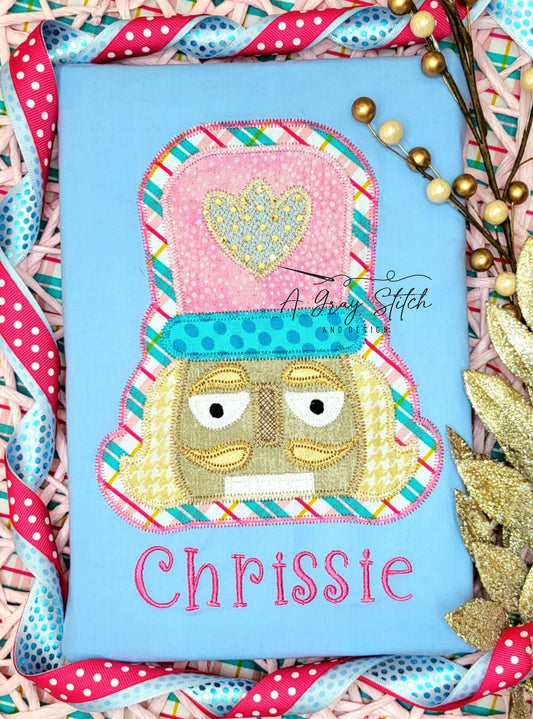 Zig Zag Nutcracker Face Applique Design
