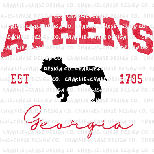 Athens Collegiate Design PNG
