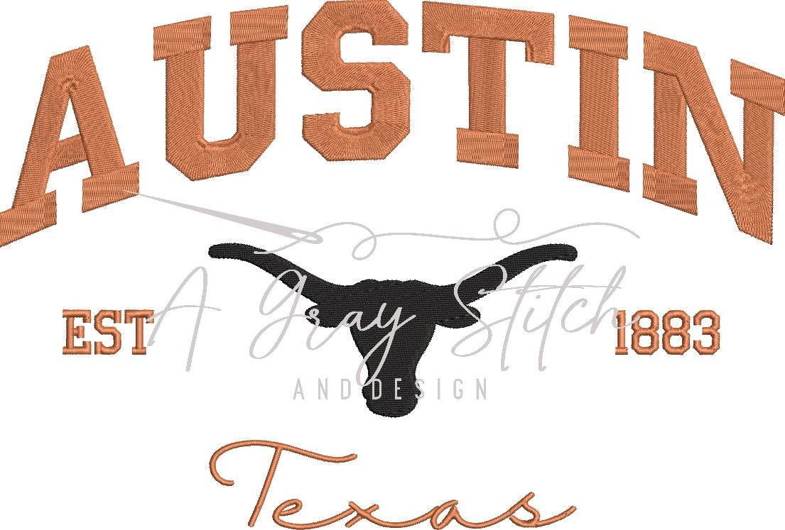 Austin Collegiate Embroidery Design