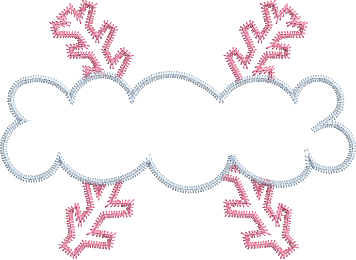 Zig Zag Applique Baseball Laces Scallop Name Frame