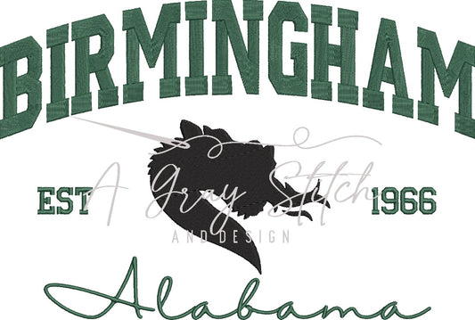 Birmingham Collegiate Embroidery Design
