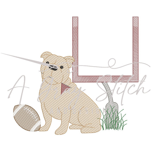 Sketch Game Day Bulldog Boy