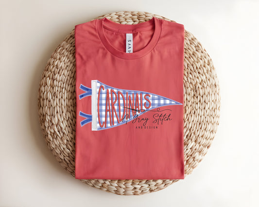 Cardinals  Handlettered Pennant Flag