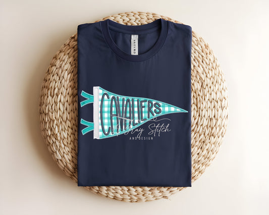 Cavaliers Handlettered Pennant Flag