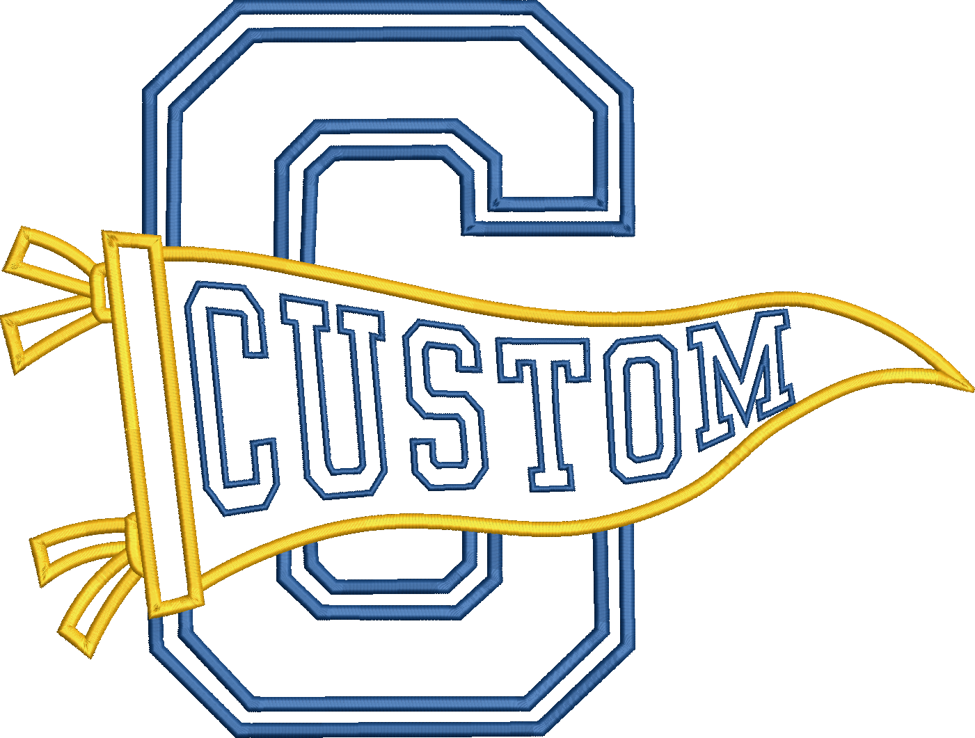 Custom Varsity Letter Pennant