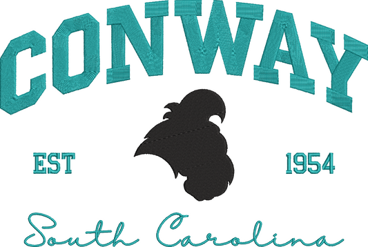 Conway Collegiate Embroidery Design