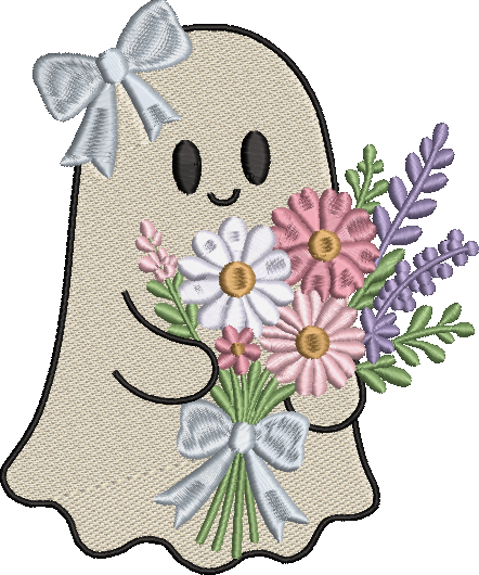 Cutie Floral Ghost Girl
