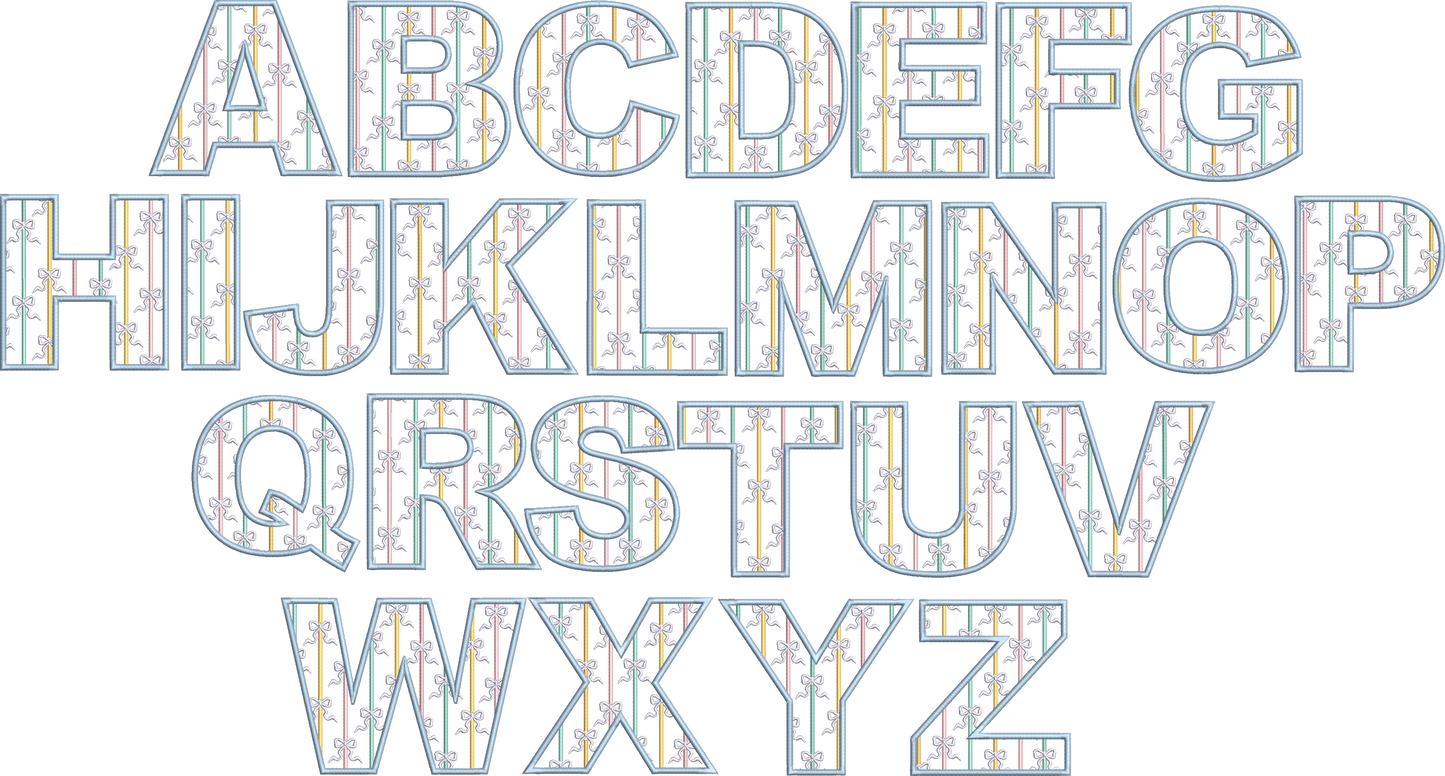 Multicolor Stripe Grandmillenial Font