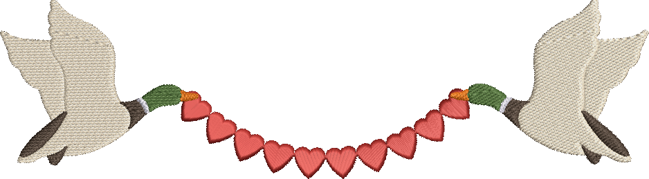 Duck Heart Bunting