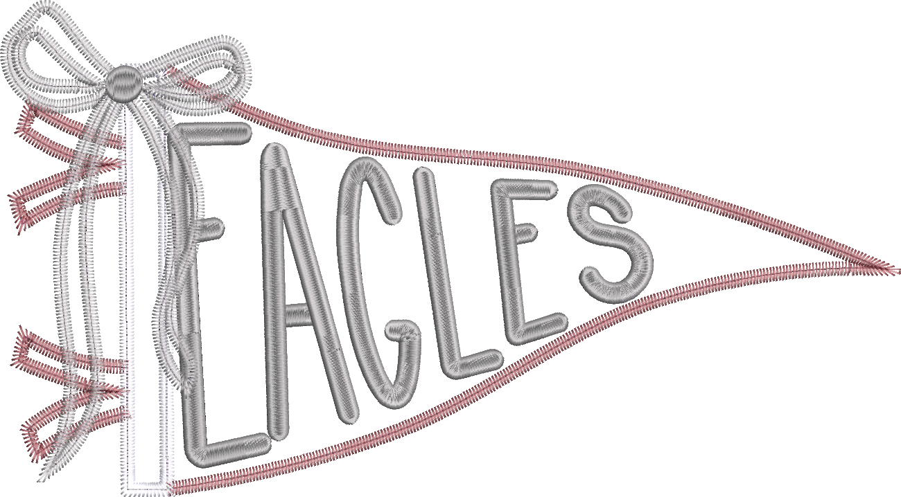 Eagles Handlettered Pennant Flag