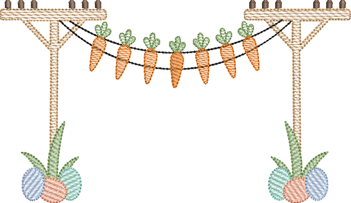 Sketch Easter Lineman Carrot Design