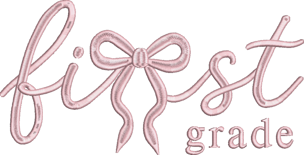 First Grade Script Bow