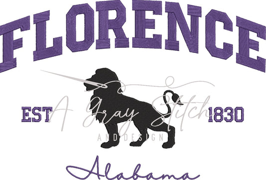 Florence Collegiate Embroidery Design