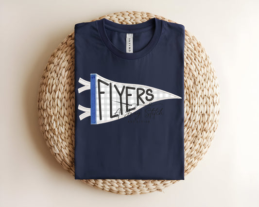 Flyers Handlettered Pennant Flag