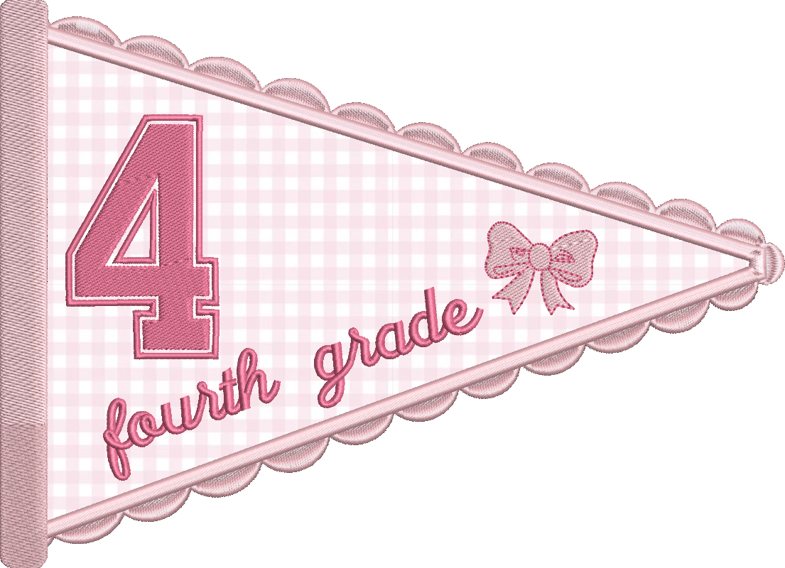 Fourth Grade Scallop Pennant