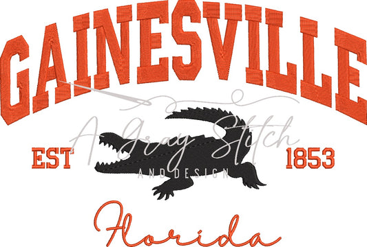 Gainesville Collegiate Embroidery Design
