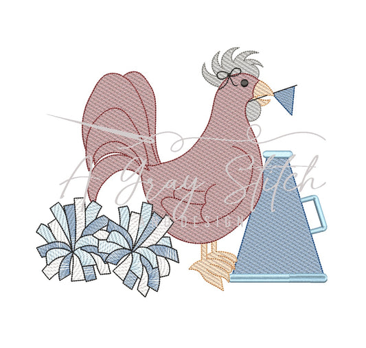 Sketch Game Day Gamecock Cheer Girl