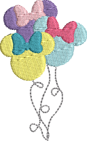 Mini Mousehead Girl and Boy Balloon Bunch Design