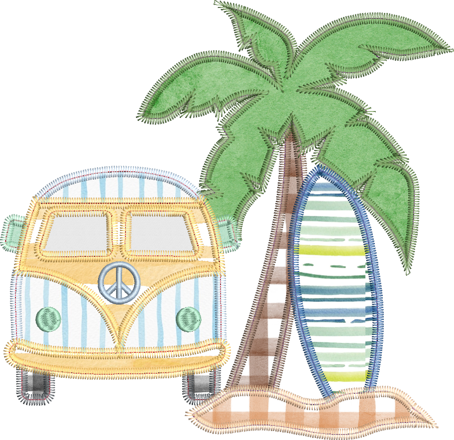 Groovy Beach Van Design