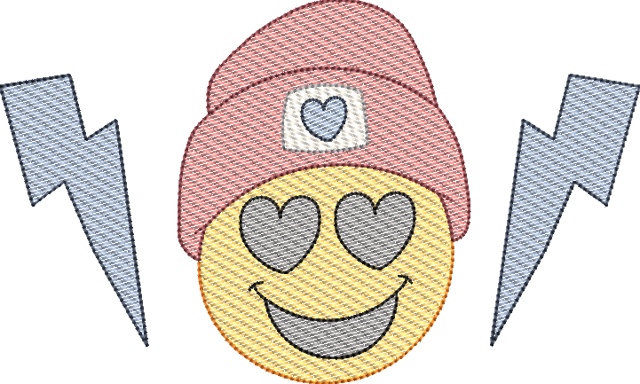 Sketch Fill Heart Throb Valentine's Day Machine Embroidery Quick Stitch