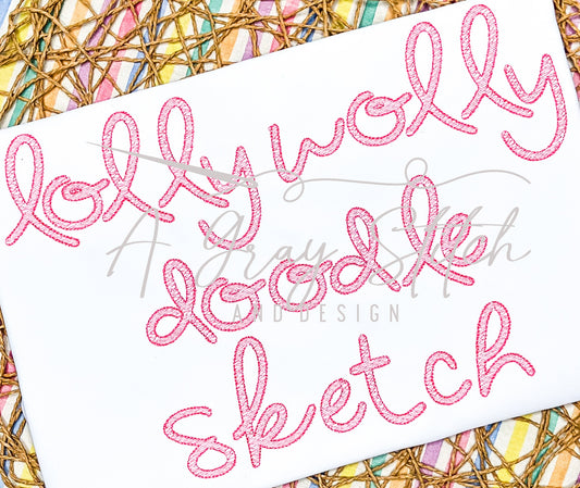 Lolly Wolly Doodle Sketch Font