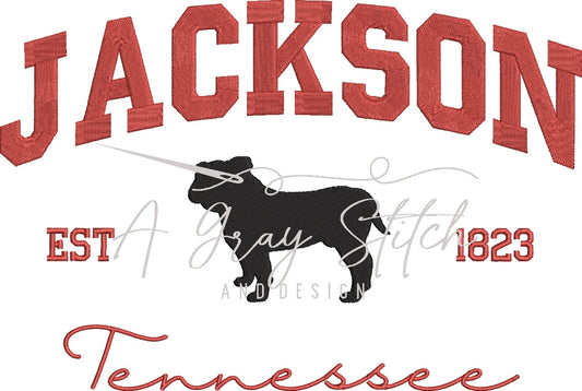 Jackson Collegiate Embroidery Design