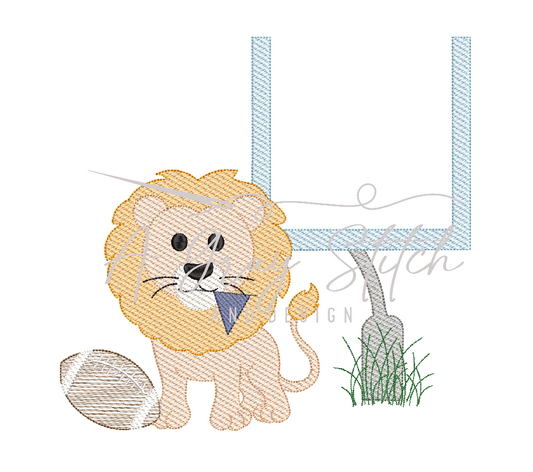 Sketch Game Day Lion Boy