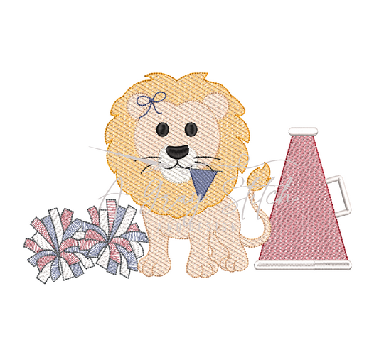 Sketch Game Day Lion Girl