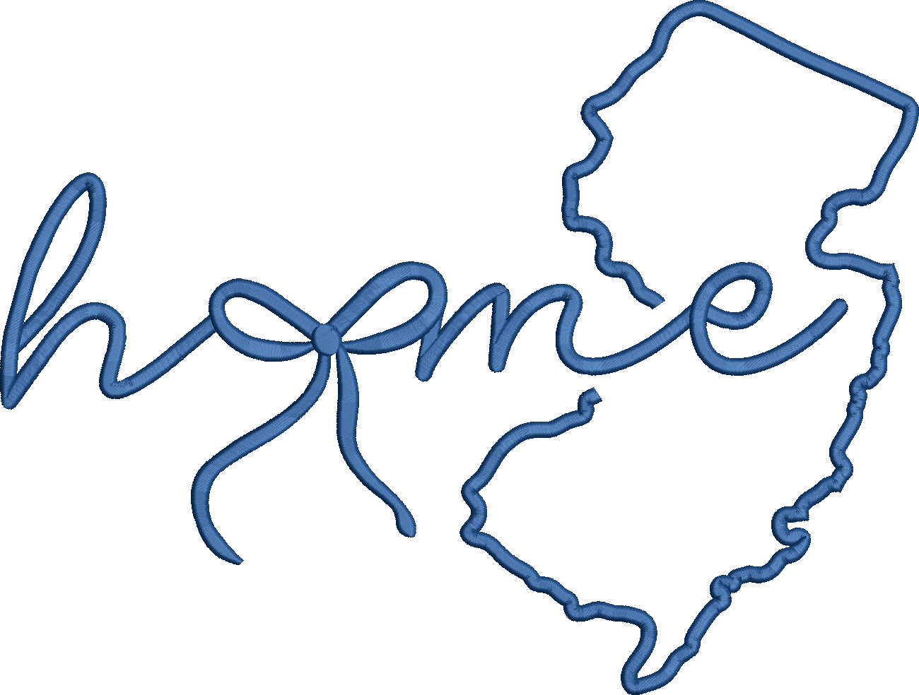 New Jersey Home 3D Puff and Satin