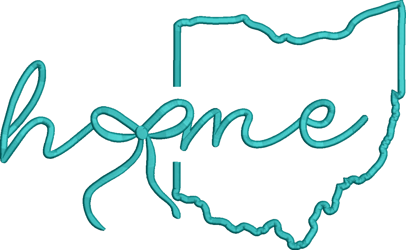 Ohio Home 3D Puff and Satin