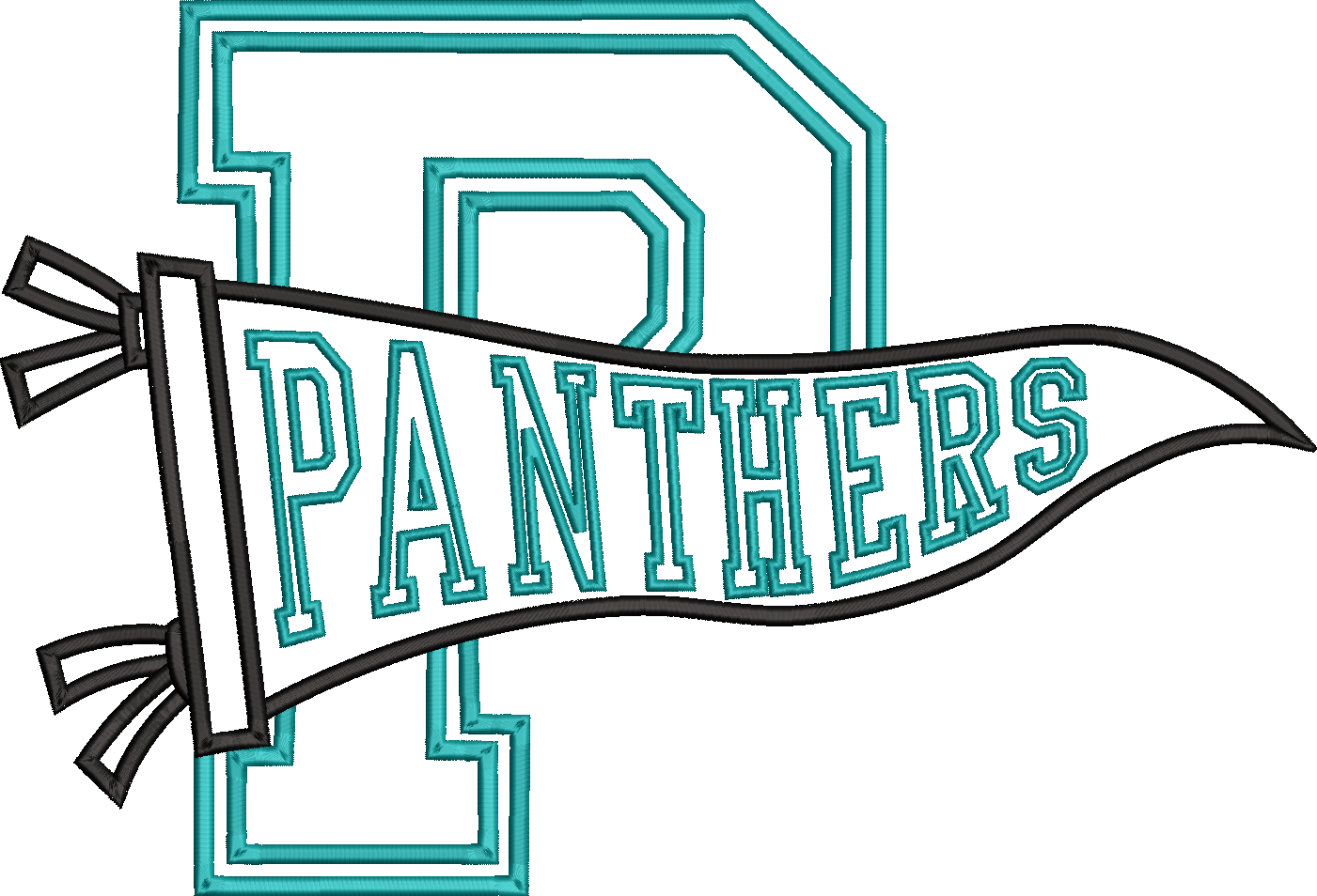 Panthers Varsity Letter Pennant