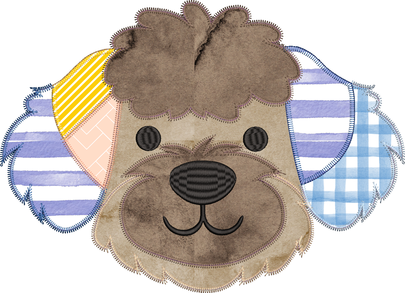 Patchwork Golden Doodle Applique