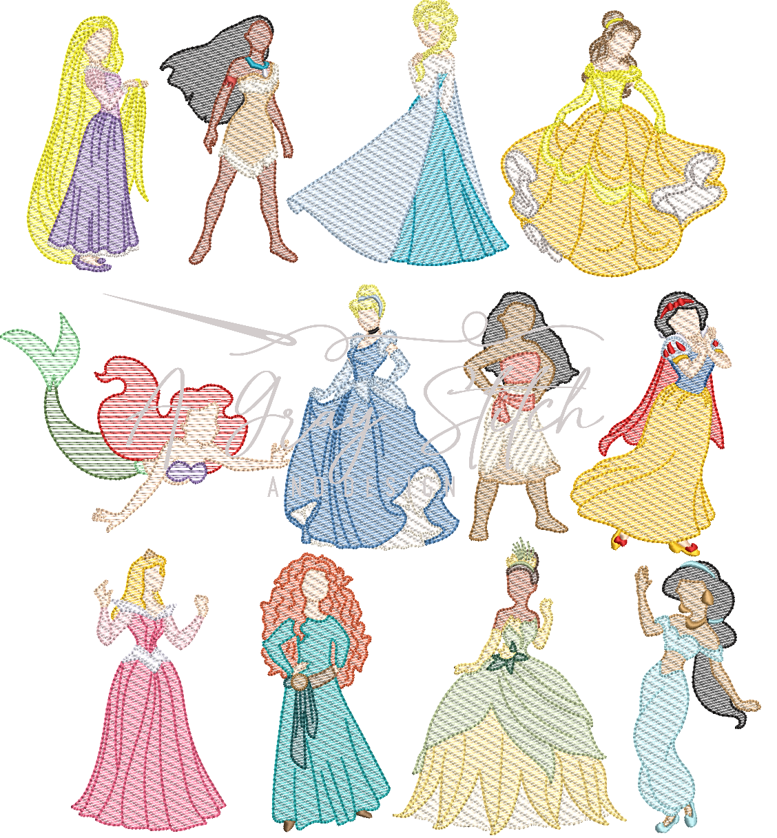 Inspired BYO Princess Sketch and Faux Smock Bundles