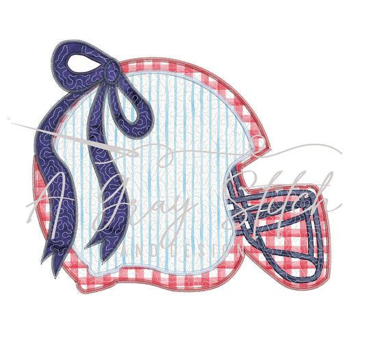 Quilted Coquette Football Helmet