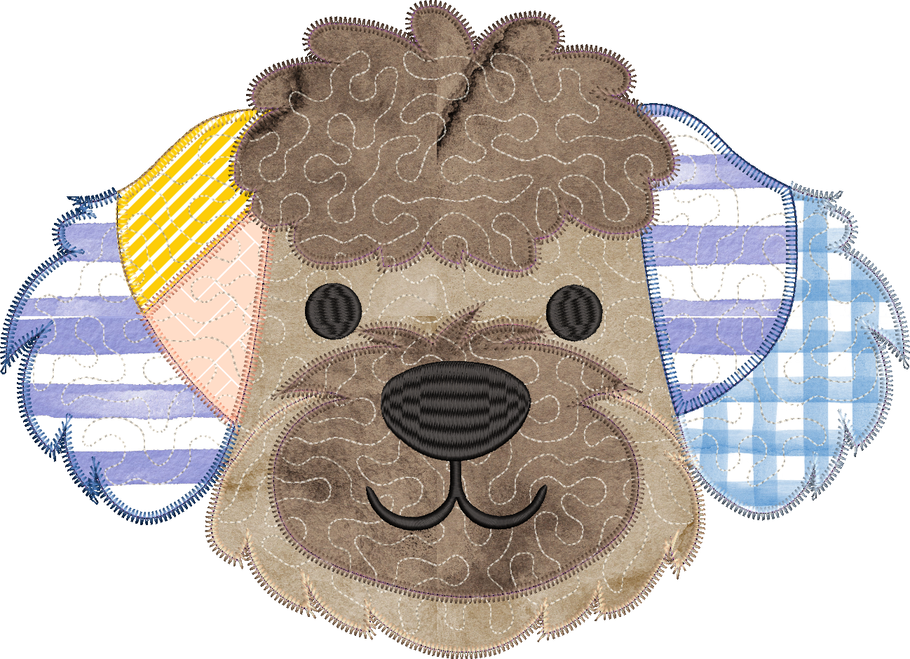 Quilted Patchwork Golden Doodle