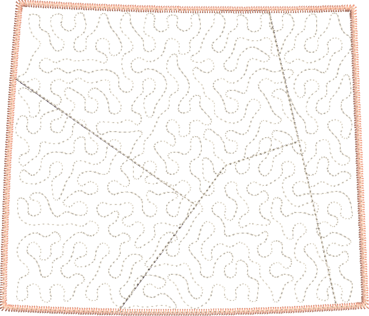 Quilted Patchwork State of Colorado Applique Design