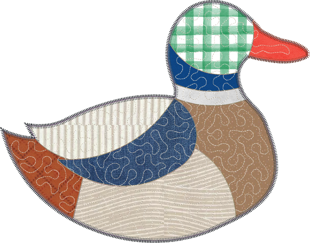 Quilted Patchwork Mallard