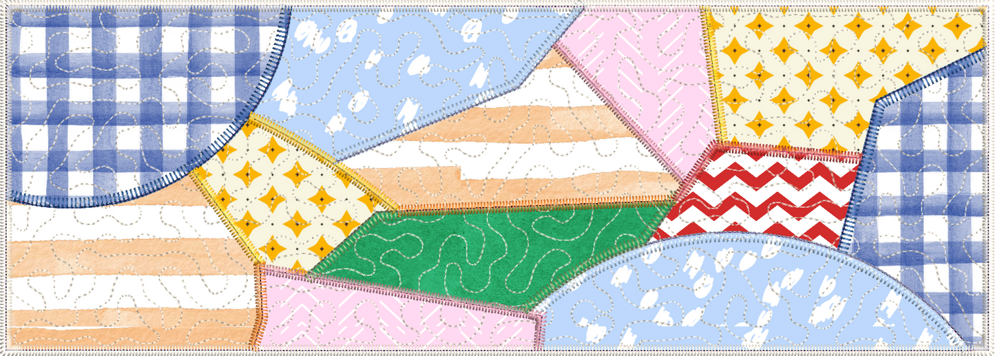 Quilted Rectangle Name Plate