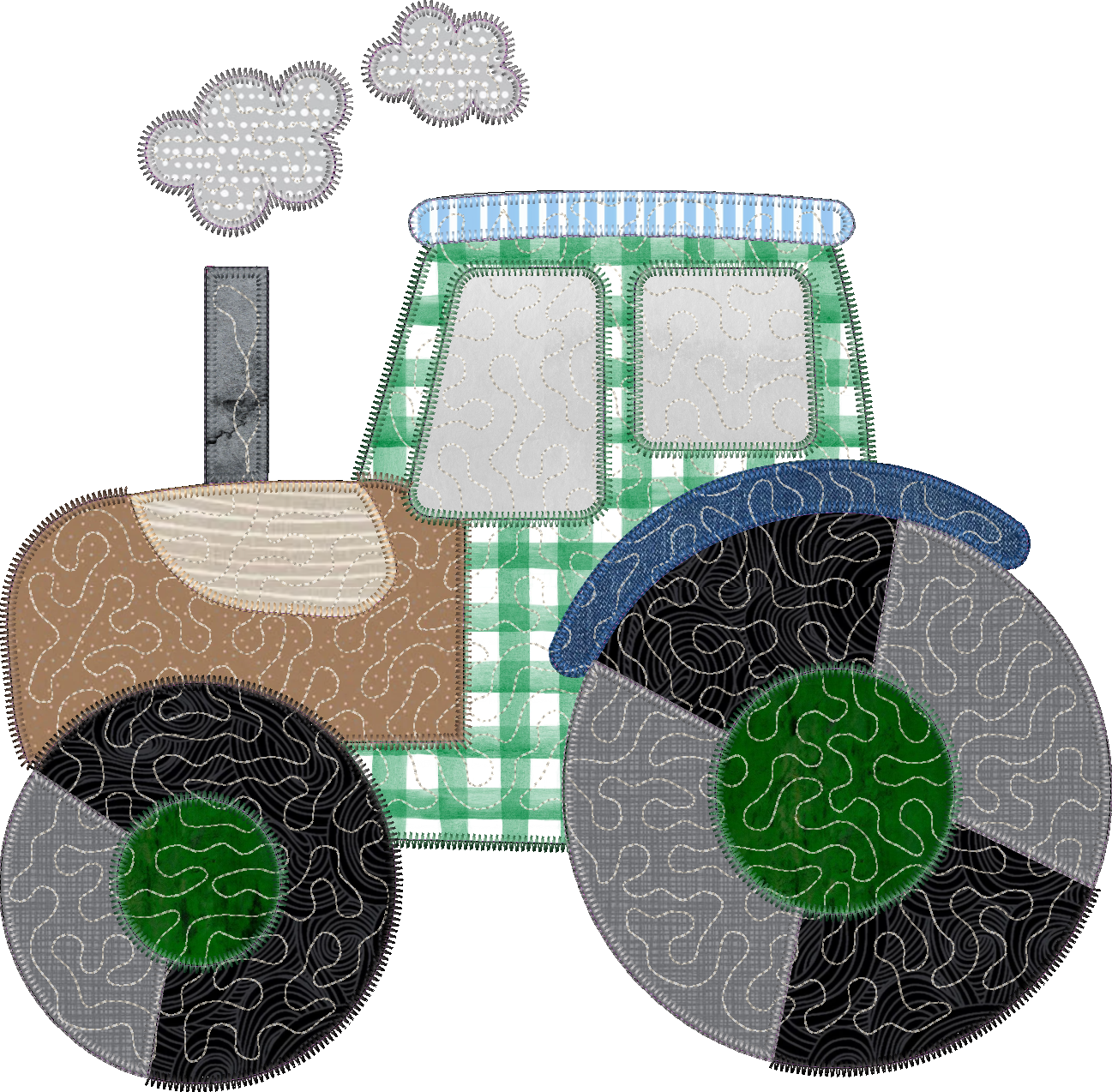Quilted Patchwork Tractor