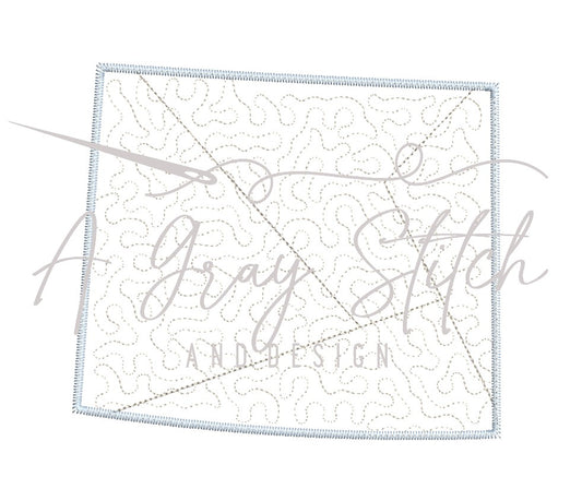 Quilted Patchwork State of Wyoming Machine Design