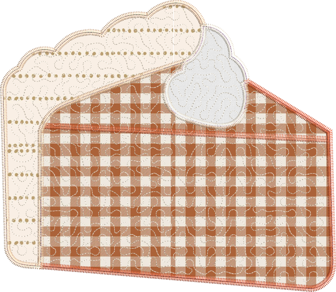 Quilted Pumpkin Pie Applique Design