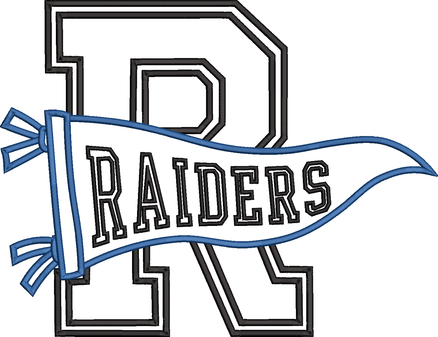 Raiders Varsity Letter Pennant
