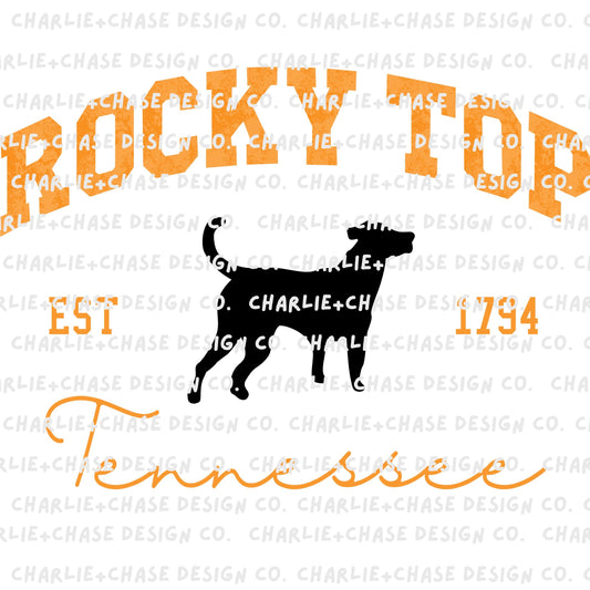 Rocky Top Collegiate Design PNG