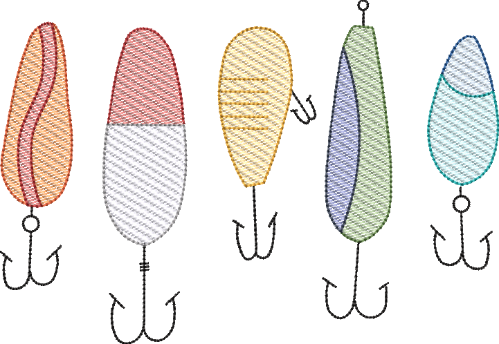 Sketch Fill Fishing Lures